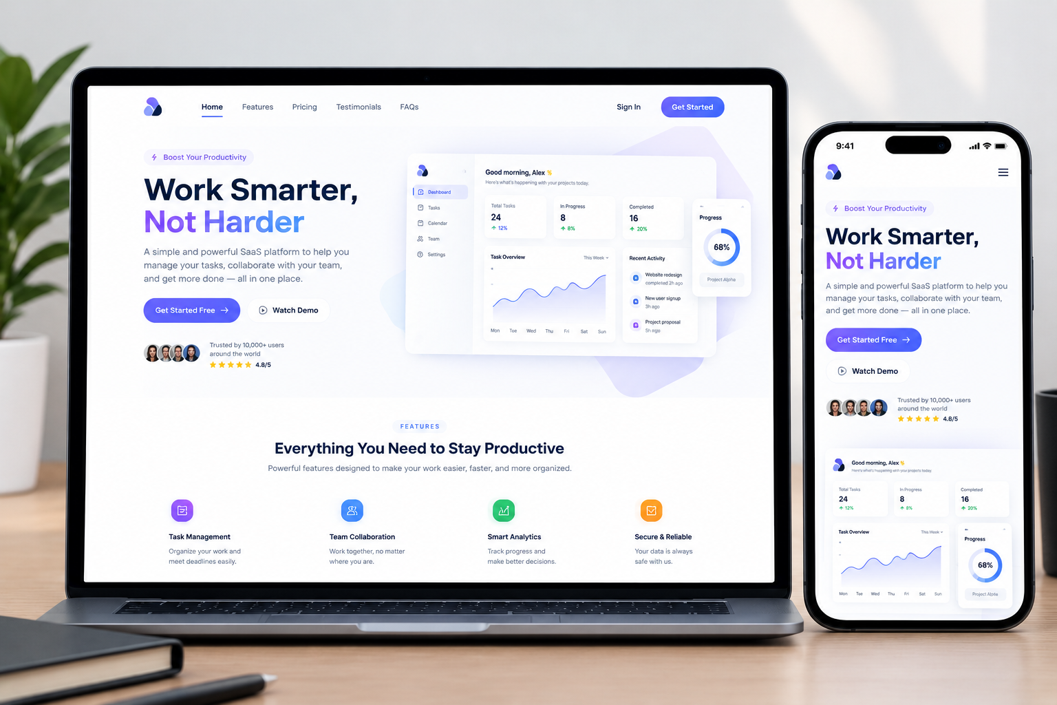 Modern SaaS Web Design