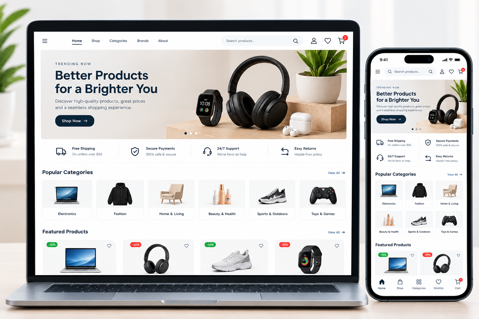 Responsive Design of E-commerce Store